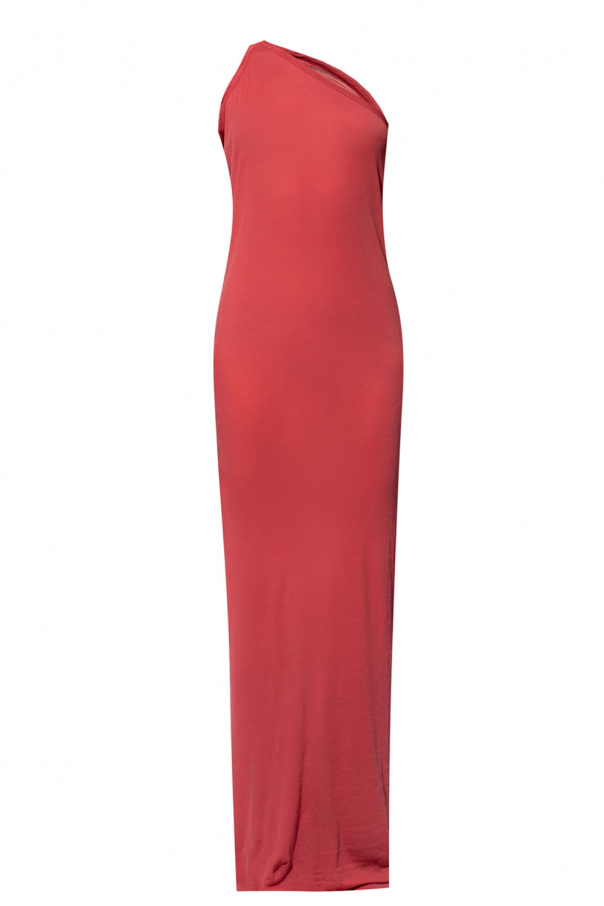 Calvin klein red outlet one shoulder dress